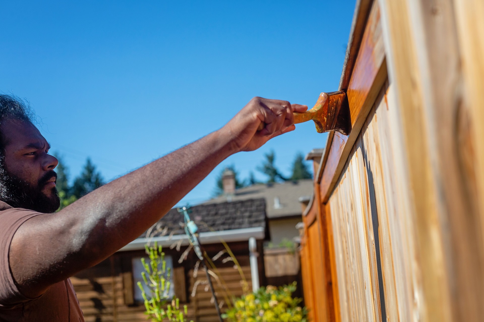 Fence Staining