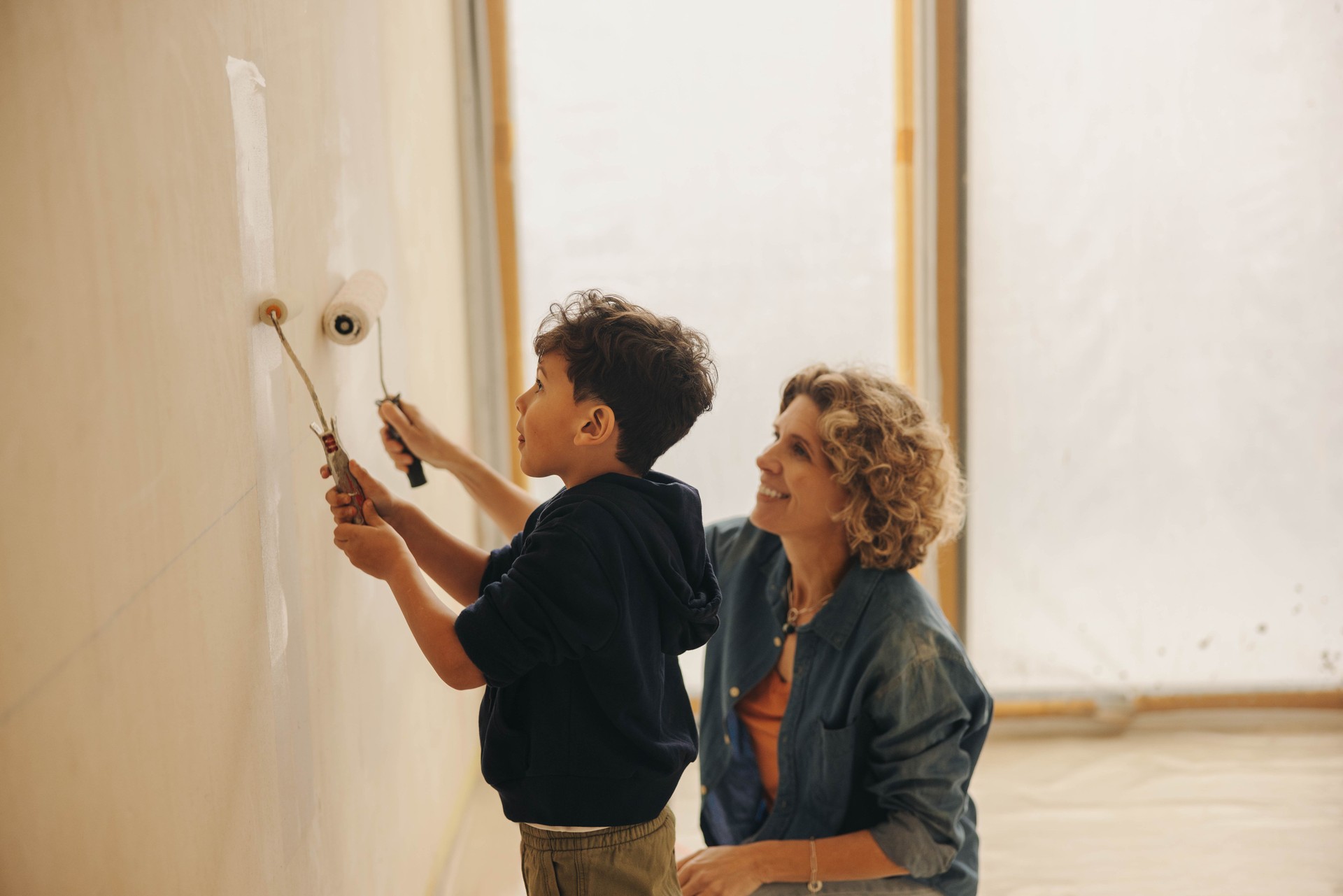 Family creativity: Mother and son bonding through home renovation